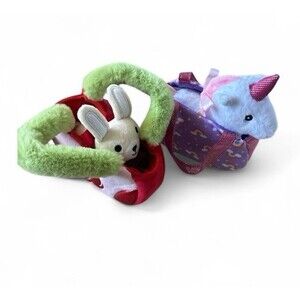Fancy Pals Original Toy Pet Carrier Bundle Unicorn Set & Cherry Kitty Holder